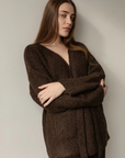 Felted Sweater Coat - Walnut