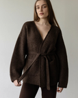 Felted Sweater Coat - Walnut