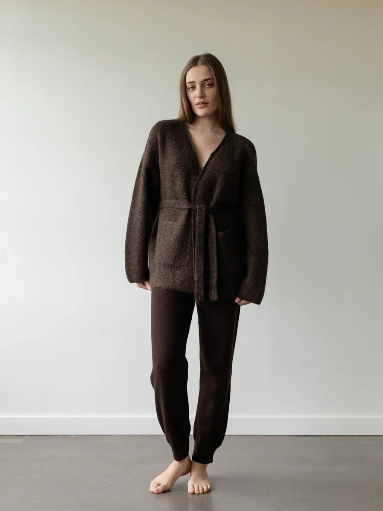 Felted Sweater Coat - Walnut