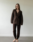 Felted Sweater Coat - Walnut