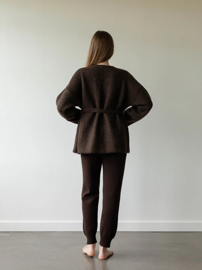 Felted Sweater Coat - Walnut