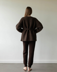 Felted Sweater Coat - Walnut