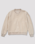 Cream Brushed Terry Sweatshirt