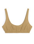 Gathered Bralette - Khaki Parchment Poplin