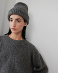 Skinny Rib Hat - Charcoal