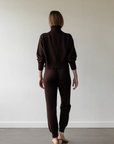 Crop Turtleneck - Walnut