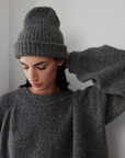 Skinny Rib Hat - Charcoal