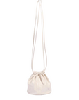 Mini Drum Drawstring Bucket - Creme