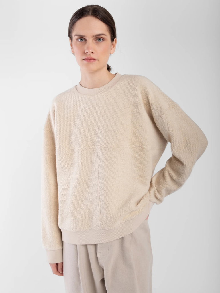 Cream Brushed Terry Sweatshirt