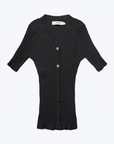 Delay Short Sleeve Knit Shirt - Deep Ink