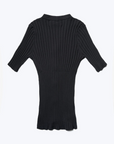 Delay Short Sleeve Knit Shirt - Deep Ink