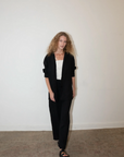 Nadine Blazer - Black Linen