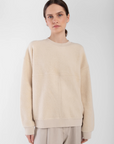 Cream Brushed Terry Sweatshirt