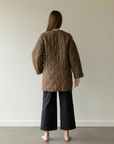 Quilted Coat - Cocoa