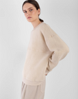 Cream Brushed Terry Sweatshirt