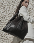 XL Oversized Shopper - Braun