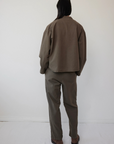 Drawstring Trouser - Suede Cotton Twill