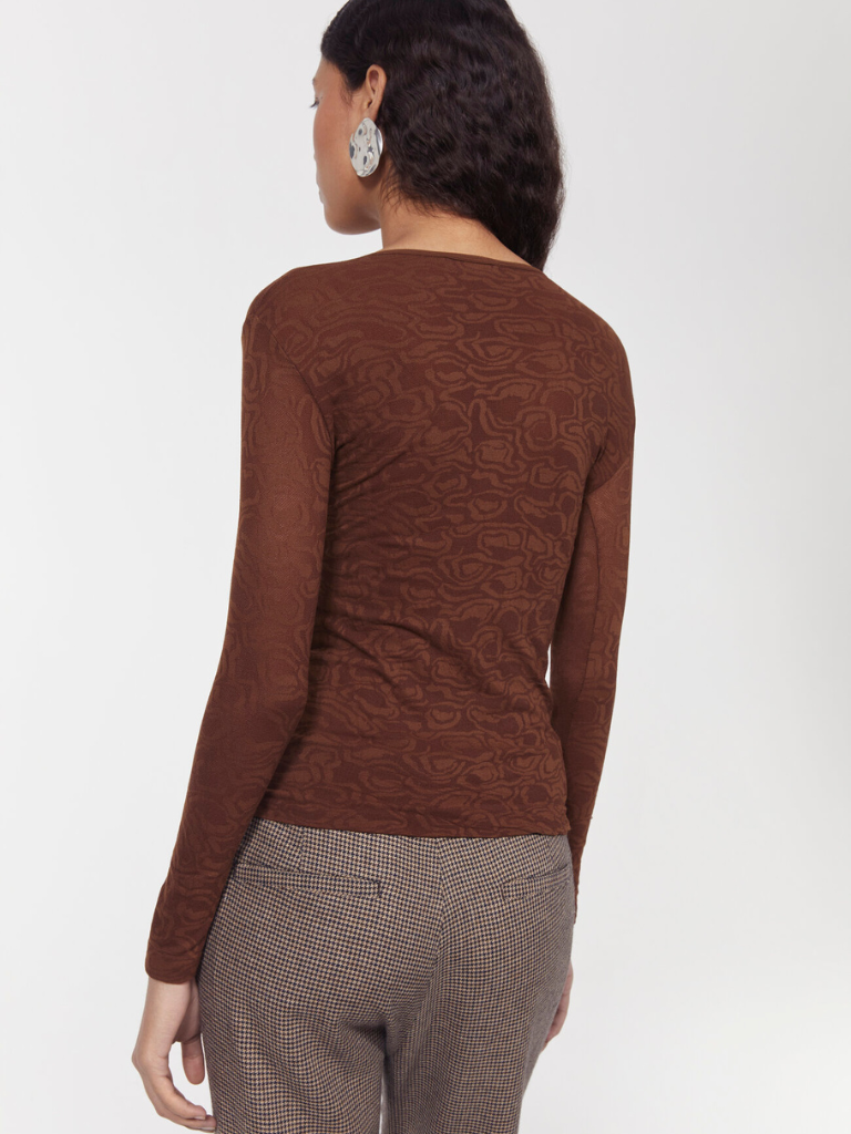 Henna Top - Dark Brown