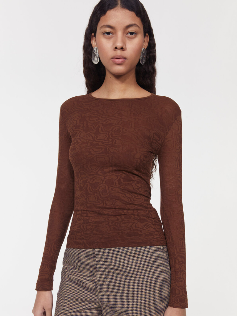 Henna Top - Dark Brown