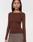 Henna Top - Dark Brown