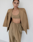 Balloon Pant - Khaki Parchment Poplin