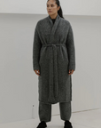 Felted Wrap Coat - Ash