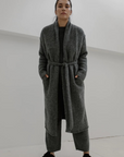 Felted Wrap Coat - Ash