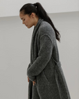 Felted Wrap Coat - Ash